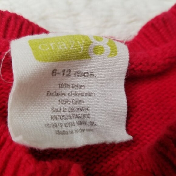 4/$25 Crazy 8 Red Strawberry Knitted Cardigan - Picture 4 of 4